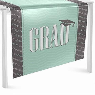 Con-grad-ulations Mint - Graduation Party Table Runner - 24