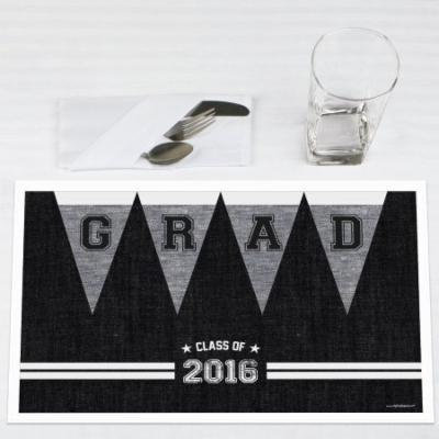 All Star Grad - Graduation Party Placemats - Set of 12