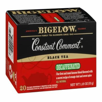Bigelow Black Tea Decaffeinated Constant Comment, 20 CT (Pack of 6)