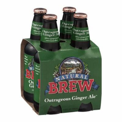 Natural Brew Ginger Ale, Outrageous, 12 FL OZ (Pack of 6)