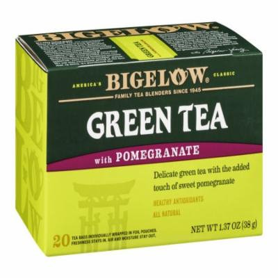 Bigelow Green Tea, with Pomegranate, Bags, 20 CT (Pack of 6)