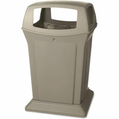 Rubbermaid Commercial Ranger Beige Structural Foam 45 Gallon Square Fire-Safe Container