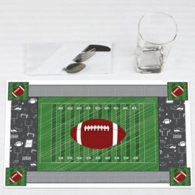 End Zone - Football - Party Placemats - Set of 12
