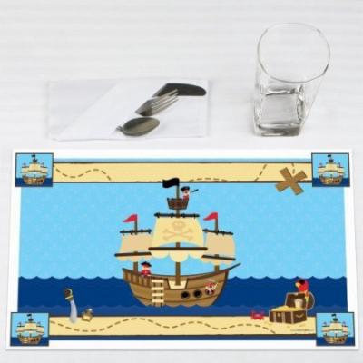 Ahoy Mates! - Pirate - Party Placemats - Set of 12