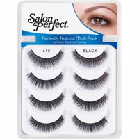 Salon Perfect Perfectly Natural Multi Pack Eyelashes, 610 Black, 4 pr