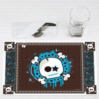 Skullitude - Boy Skull - Party Placemats - Set of 12