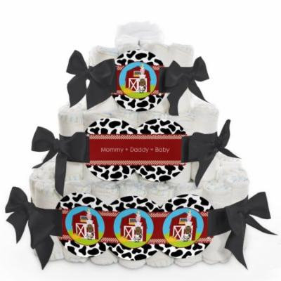 Baby Diaper Cake - Farm Animals - 3 Tier