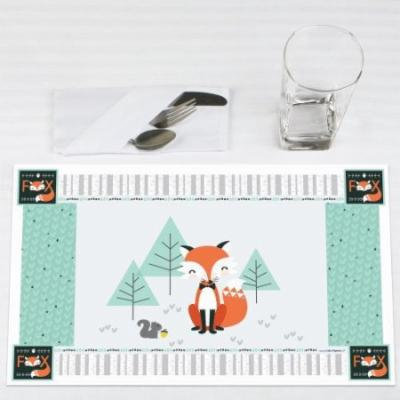 Mr. Foxy Fox - Party Placemats - Set of 12