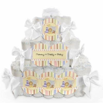 Baby Diaper Cake - Zoo Crew - 3 Tier
