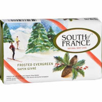 South of France Bar Soap - Limited Edition Holiday - Frosted Evergreen - 3.5 oz - Case of 6