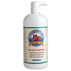 Grizzly Salmon Oil Dog Food Supplement 32 oz Pump