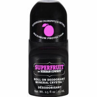 Herban Cowboy Deodorant - Roll On - Superfruit - 2.5 oz