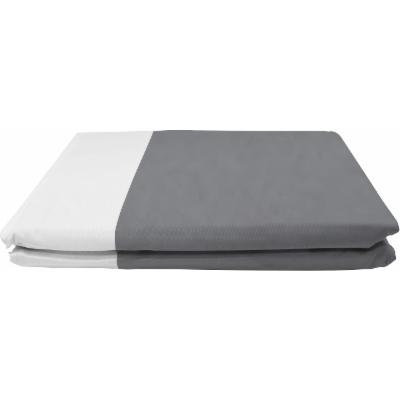 BedVoyage Rayon from Bamboo-Duvet Cover - Queen - Platinum / White Reversible-1 Pack