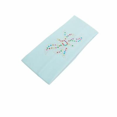 Ladies Light Blue Rhinestone Decor Hair Band Ornament