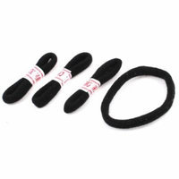4 Pieces Stretchy Black Ponytail Holder Hair Band for Ladies