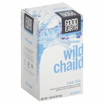 Good Earth Chai Tea, Wild Chaild, Bags, 18 CT (Pack of 6)