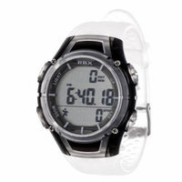 RBX Pedometer Watch, Clear Strap