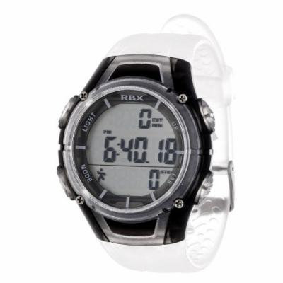 RBX Pedometer Watch, Clear Strap