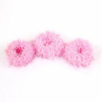 3 Pcs Pink Nylon Hair Ties Bands Ponytail Holder for Lady