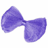 Cute Neon Purple Rave Dance Party Club Hair Bow Tie Barrette Costume Accessory