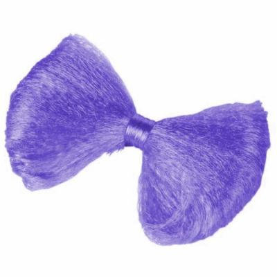 Cute Neon Purple Rave Dance Party Club Hair Bow Tie Barrette Costume Accessory