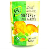Go Naturally - Organic Hard Candies Iced Mint Mango - 3.5 oz.
