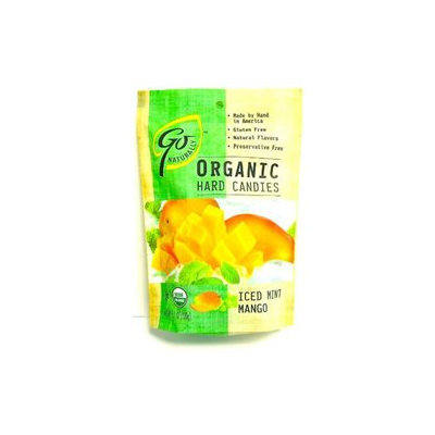 Go Naturally - Organic Hard Candies Iced Mint Mango - 3.5 oz.