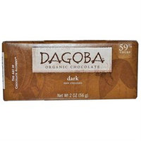 Dagoba Organic Chocolate 25052 Organic Dark Chocolate Bar 59 Percent