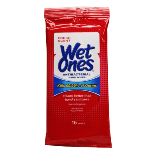 Wet Ones Antibacterial Hands Wipes Fresh