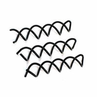 Ladies Black Metal Wave Wire Hoop Hair Clip 3 Pcs