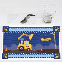 Construction Truck - Party Placemats - Set of 12