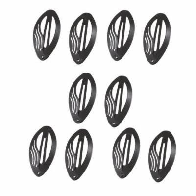 10 x DIY Hairdressing Black Metal Hair Clip Hairclip