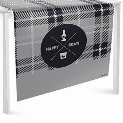 Milestone Happy Birthday - Dashingly Aged to Perfection - Party Table Runner - 24