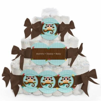 Baby Diaper Cake - Owl - 3 Tier