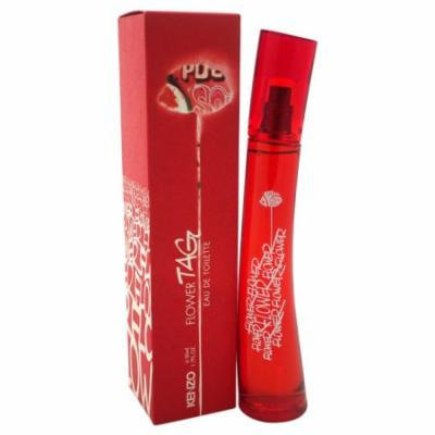 Kenzo Flower Tag for Women Eau de Toilette, 1.7 fl oz