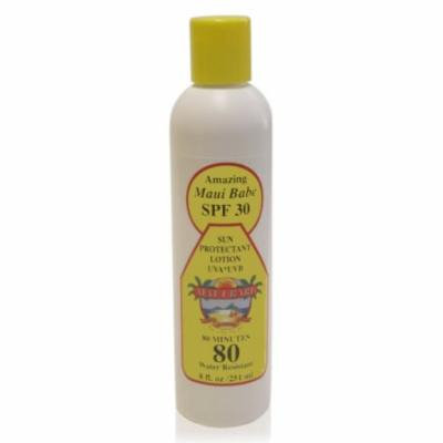 Maui Babe SPF 30 Sunscreen Lotion 8 Ounces - Water Resistant UVA/UVB Sunblock