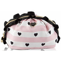 Betsey Johnson Women's Mini Ruffle Cosmetic Bag, Blush