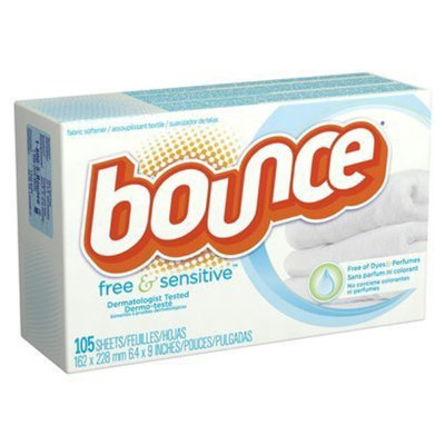 Bounce Free and Gentle Unscented Dryer Sheets - 105 Count