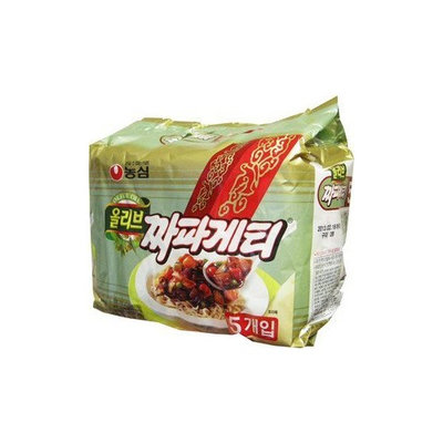 Nong Shim Nongshim Chapagetti Chajang Noodle, 4.5-oz 5 Packs (Made in USA)
