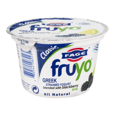 Fage Fruyo Greek Strained Yogurt with Blackberry Lime