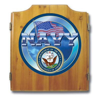 Trademark Global Games Trademark Global US Navy Dart Cabinet Set