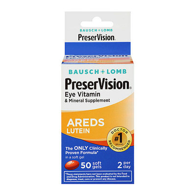 Bausch + Lomb Bausch & Lomb PreserVision Eye Vitamin And Mineral Supplement With Lutein