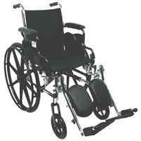 Nova Lightweight Wheelchair with Flip-Back Desk Arms and Elevating Leg Rests