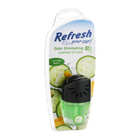 Refresh Your Car! Odor Eliminating Scented Oil Wick Cucumber Melon