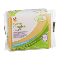 Ahold Cheese Singles American Yellow Fat Free - 16 CT