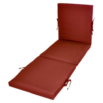 Threshold Outdoor Chaise Lounge Cushion - Red Textured