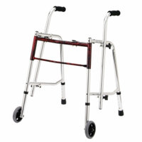 Wenzelite Rehab Glider Walker, Flame Red, Adult, 1 ea
