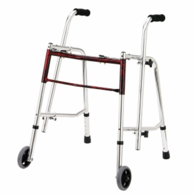 Wenzelite Rehab Glider Walker, Flame Red, Adult, 1 ea