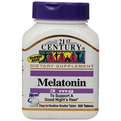 21st Century Melatonin 3 mg Tablets, 200-Count