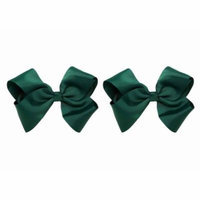 Greatlookz Hair Bow with Extra Large Grosgrain Bow on Alligator Clip, Set of 2
